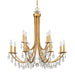 Crystorama - 8829-GA-CL-MWP - 12 Light Chandelier - Bridgehampton - Antique Gold