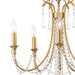 Crystorama - ARC-1905-GA-CL-MWP - Five Light Chandelier - Arcadia - Antique Gold