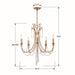 Crystorama - ARC-1905-GA-CL-MWP - Five Light Chandelier - Arcadia - Antique Gold