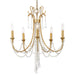 Crystorama - ARC-1905-GA-CL-MWP - Five Light Chandelier - Arcadia - Antique Gold