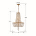 Crystorama - ARC-1907-GA-CL-MWP - Four Light Chandelier - Arcadia - Antique Gold