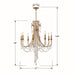 Crystorama - ARC-1908-GA-CL-MWP - Eight Light Chandelier - Arcadia - Antique Gold