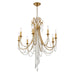 Crystorama - ARC-1908-GA-CL-MWP - Eight Light Chandelier - Arcadia - Antique Gold