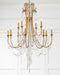 Crystorama - ARC-1909-GA-CL-MWP - 12 Light Chandelier - Arcadia - Antique Gold