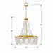 Crystorama - FIO-A9104-GA-CL - Four Light Chandelier - Fiona - Antique Gold