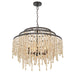 Crystorama - POP-A5076-FB - Six Light Chandelier - Poppy - Forged Bronze