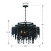 Crystorama - POP-A5076-MK - Six Light Chandelier - Poppy - Matte Black