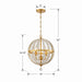 Crystorama - ROX-A9003-GA - Three Light Chandelier - Roxy - Antique Gold