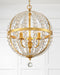 Crystorama - ROX-A9003-GA - Three Light Chandelier - Roxy - Antique Gold