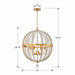 Crystorama - ROX-A9006-GA - Six Light Chandelier - Roxy - Antique Gold