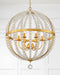 Crystorama - ROX-A9006-GA - Six Light Chandelier - Roxy - Antique Gold