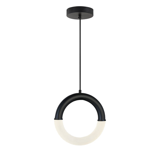 Justice Designs - ACR-4203-FRST-MBLK - LED Pendant - Acryluxe - Matte Black