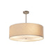 Justice Designs - FAB-9592-CREM-NCKL - Six Light Pendant - Textile - Brushed Nickel