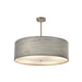 Justice Designs - FAB-9592-GRAY-NCKL - Six Light Pendant - Textile - Brushed Nickel