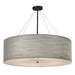 Justice Designs - FAB-9594-GRAY-MBLK - Eight Light Pendant - Textile - Matte Black