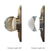 Justice Designs - FSN-4041-CLOP-NCKL - LED Wall Sconce - Fusion - Brushed Nickel