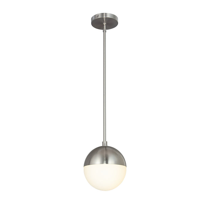 Justice Designs - FSN-4150-OPAL-NCKL - One Light Pendant - Fusion - Brushed Nickel