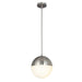 Justice Designs - FSN-4151-OPAL-NCKL - LED Pendant - Fusion - Brushed Nickel