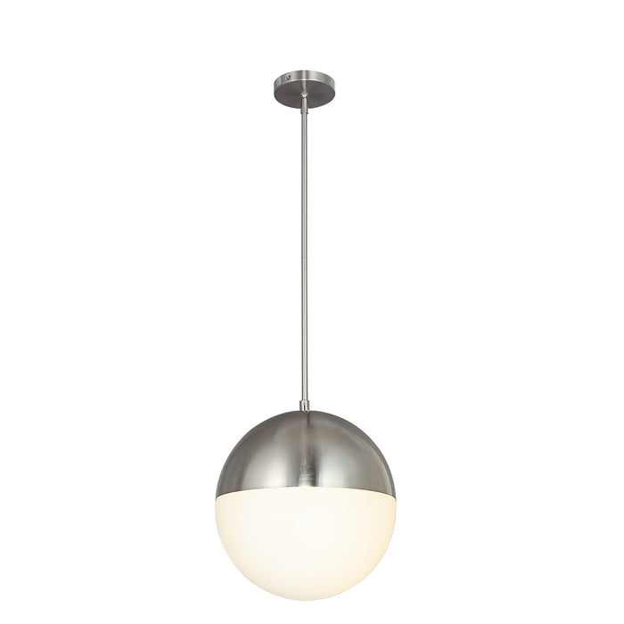 Justice Designs - FSN-4152-OPAL-NCKL - LED Pendant - Fusion - Brushed Nickel