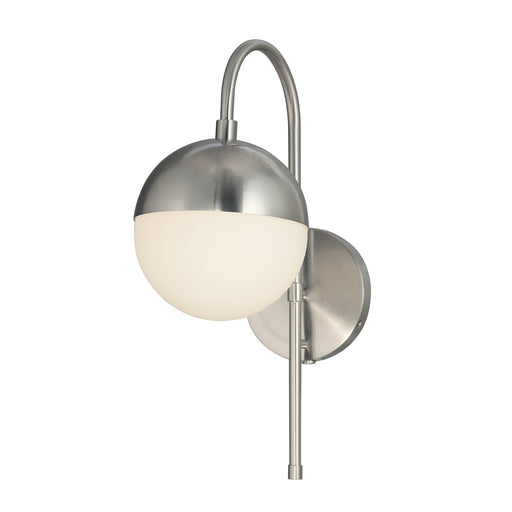 Justice Designs - FSN-4157-OPAL-NCKL - One Light Wall Sconce - Fusion - Brushed Nickel