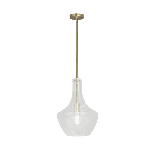 Justice Designs - FSN-4170-SEED-BRSS - One Light Pendant - Fusion - Brushed Brass