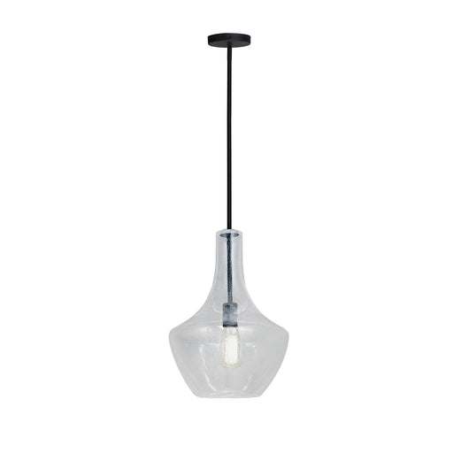 Justice Designs - FSN-4170-SEED-MBLK - One Light Pendant - Fusion - Matte Black