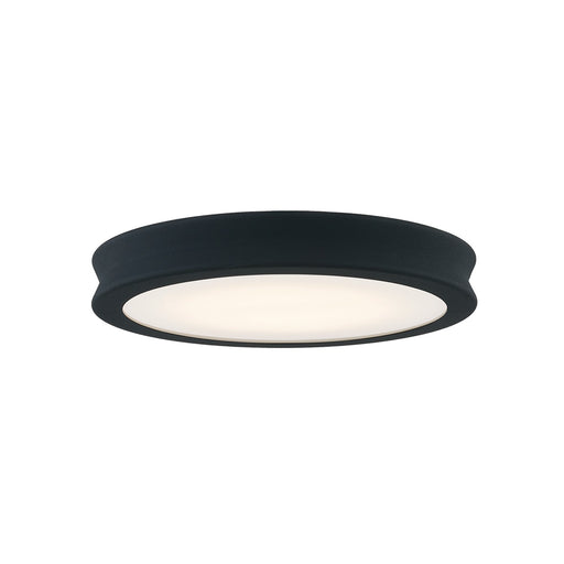 Justice Designs - FSN-4181-OPAL-MBTX - LED Flush-Mount - Fusion - Matte Black - Textured