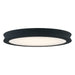 Justice Designs - FSN-4182-OPAL-MBTX - LED Flush-Mount - Fusion - Matte Black - Textured