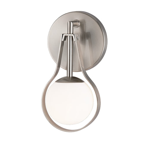 Justice Designs - FSN-4231-OPAL-NCKL - One Light Wall Sconce - Fusion - Brushed Nickel