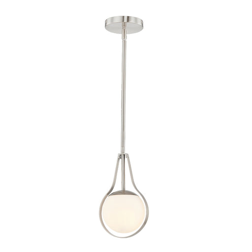 Justice Designs - FSN-4235-OPAL-NCKL - One Light Pendant - Fusion - Brushed Nickel