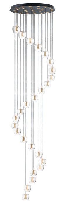 ET2 - E24169-18BKGLD - LED Pendant - Newton - Black / Gold