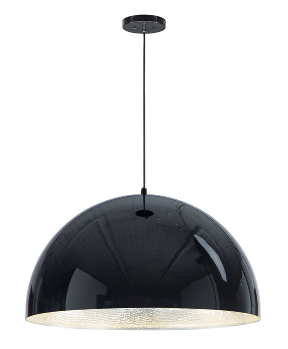 ET2 - E24906-GBAL - LED Pendant - Hemisphere - Gloss Black / Aluminum