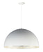 ET2 - E24906-GWAL - LED Pendant - Hemisphere - Gloss White / Aluminum