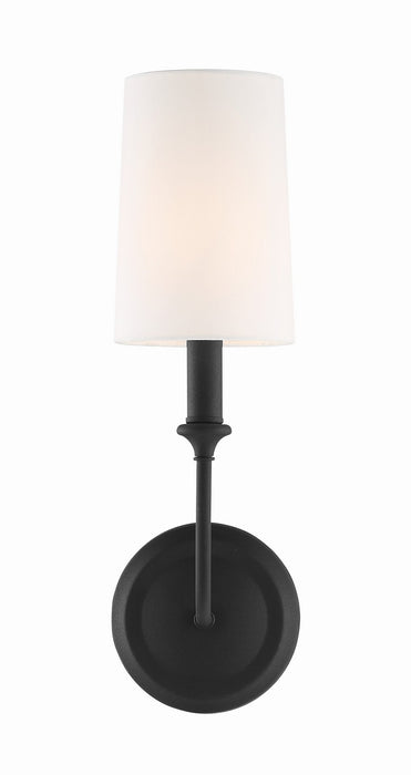 Crystorama - 2241-BF - One Light Wall Sconce - Sylvan - Black Forged