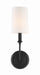 Crystorama - 2241-BF - One Light Wall Sconce - Sylvan - Black Forged