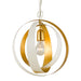 Crystorama - 580-MT-GA - One Light Mini Chandelier - Luna - Matte White / Antique Gold