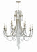 Crystorama - ARC-1909-SA-CL-MWP - 12 Light Chandelier - Arcadia - Antique Silver