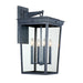 Crystorama - BEL-A8064-GE - Four Light Outdoor Wall Sconce - Belmont - Graphite