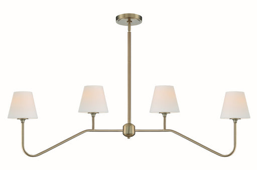 Crystorama - KEE-A3004-VG - Four Light Chandelier - Keenan - Vibrant Gold