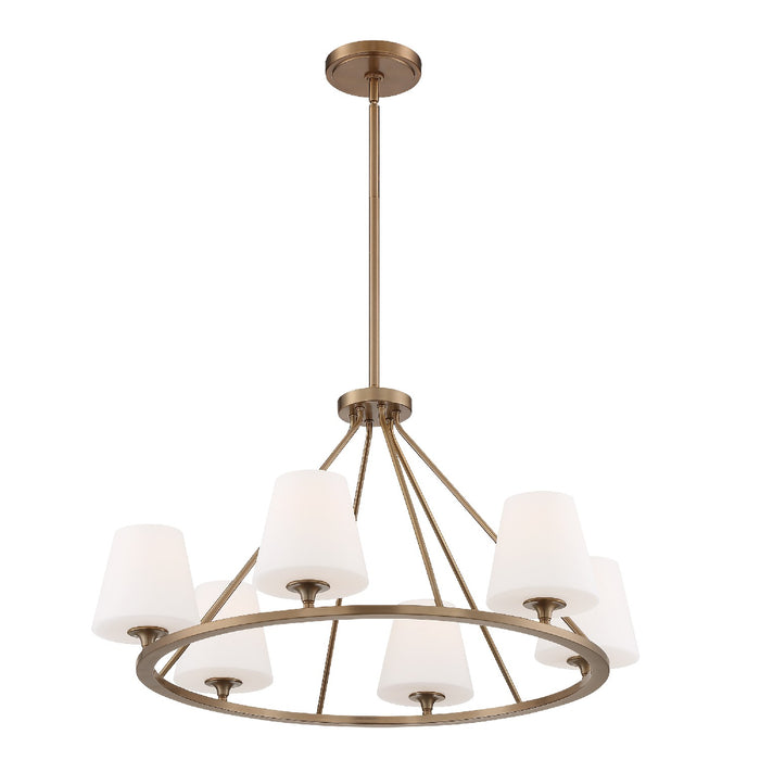 Crystorama - KEE-A3006-VG - Six Light Chandelier - Keenan - Vibrant Gold