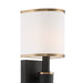 Crystorama - SLO-A3601-VG-BF - One Light Wall Sconce - Sloane - Vibrant Gold / Black Forged