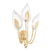 Hudson Valley - 4803-GL - Three Light Wall Sconce - Blossom - Gold Leaf