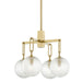 Hudson Valley - 7104-AGB - Four Light Chandelier - Jewett - Aged Brass