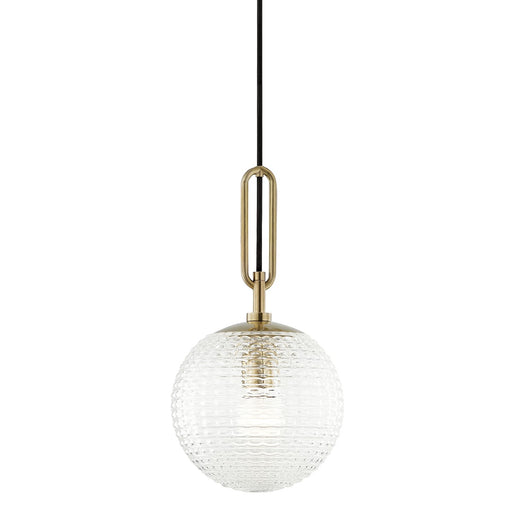 Hudson Valley - 7110-AGB - One Light Pendant - Jewett - Aged Brass