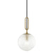 Hudson Valley - 7110-AGB - One Light Pendant - Jewett - Aged Brass