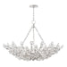 Hudson Valley - 7240-SL - 12 Light Chandelier - Tulip - Silver Leaf