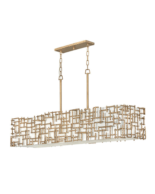 Fredrick Ramond - FR33105BNG - LED Linear Chandelier - Farrah - Burnished Gold