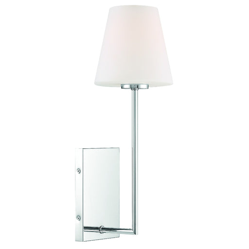 Crystorama - LEN-250-OP-CH - One Light Wall Sconce - Lena - Polished Chrome