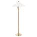 Hudson Valley - L1399-AGB - Two Light Floor Lamp - Flare - Aged Brass