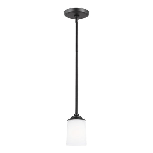 Generation Lighting. - 6130701-112 - One Light Mini-Pendant - Kemal - Midnight Black